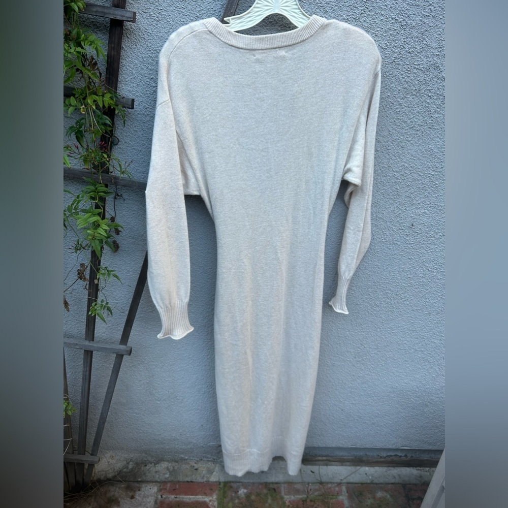 Jonathan Simkhai Evalynn wrap dress size small wool cashmere blend - Picture 11 of 13
